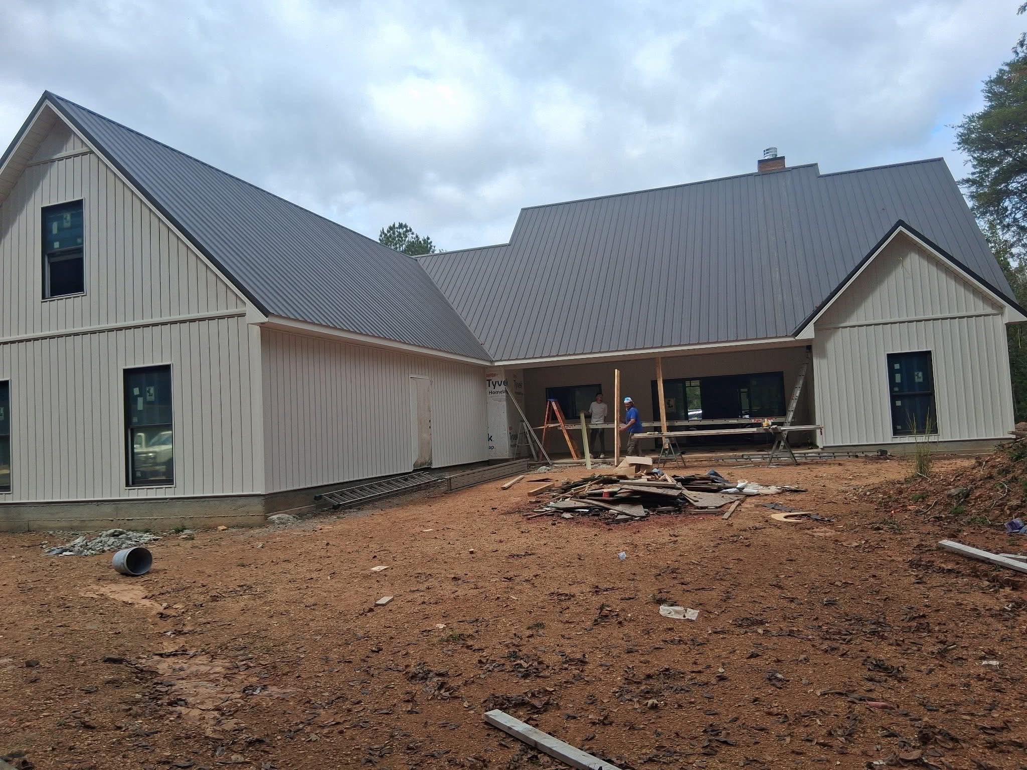 Recent metal roofing project 1